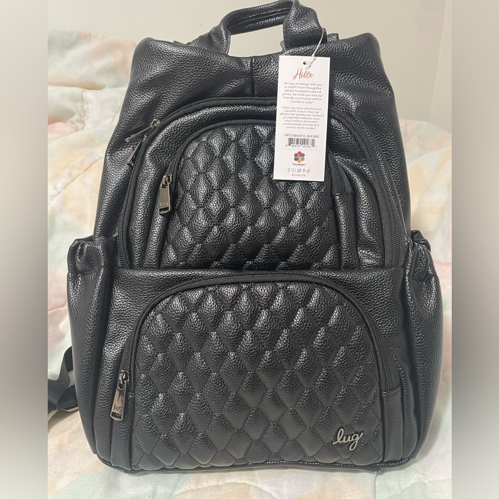 Lug hatchback VL backpack in black NWT